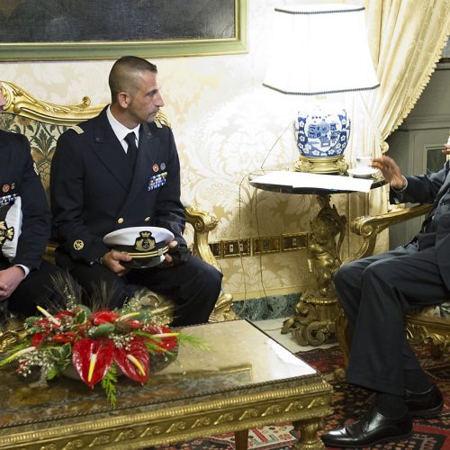 Incontro Marò Napolitano