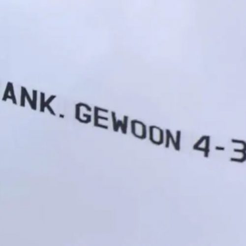 striscione per Frank De Boer