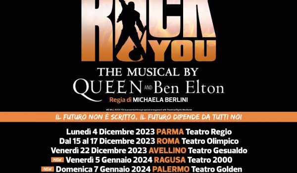WE WILL ROCK YOU: in SICILIA arriva lo spettacolo con le hit dei Queen