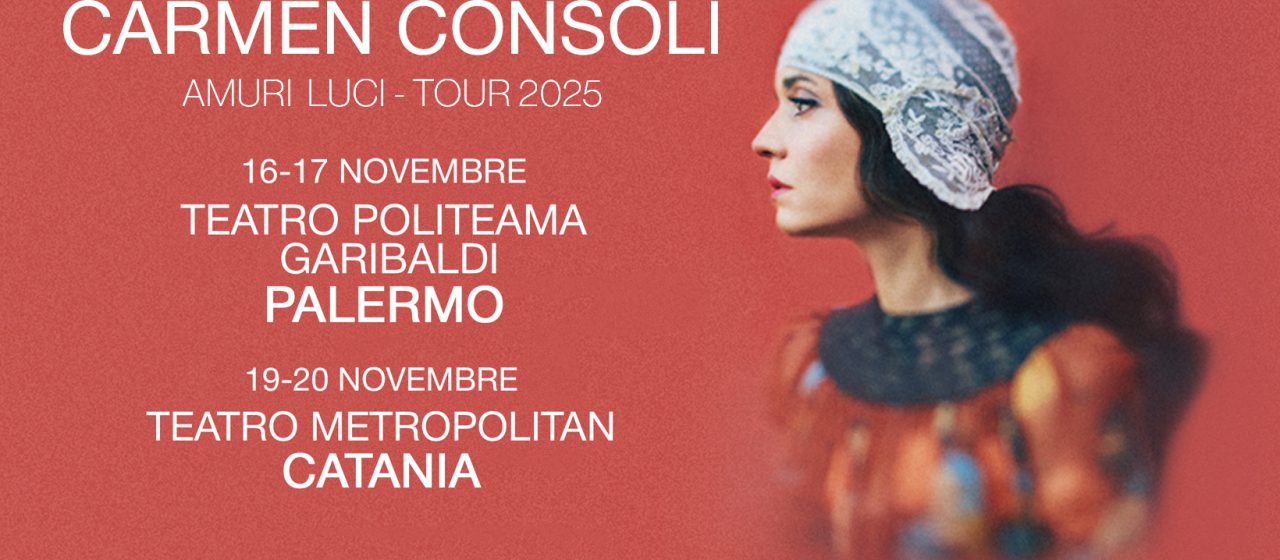 Carmen Consoli porta “Amuri Luci” al Politeama di Palermo