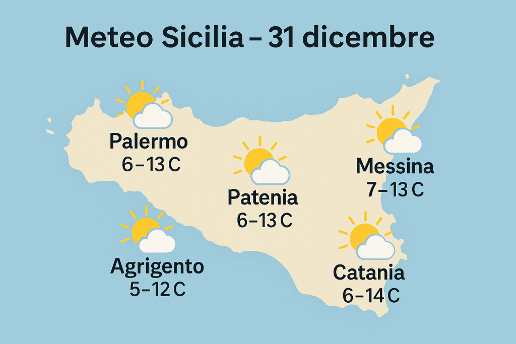 Meteo Sicilia – 31 dicembre