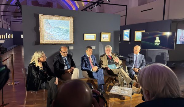 il presidente galvagno presenta monet a palazzo reale