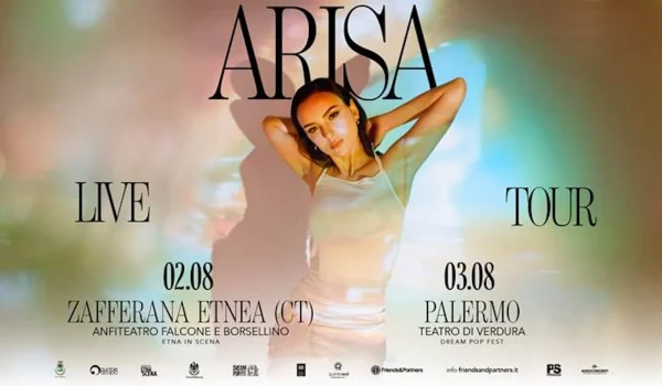 Arisa torna in Sicilia: ufficiali le date di Zafferana Etnea e Palermo per il tour 2026